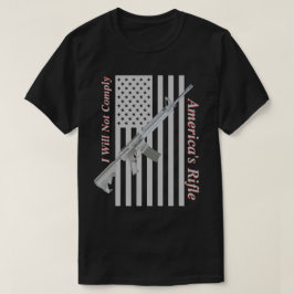 アメリカのライフルUSAフラグIは暗い条件を満たさない Tシャツ