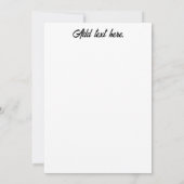 アメリカのラインマン国旗の電気ケーブル愛国心 招待状 (裏面)