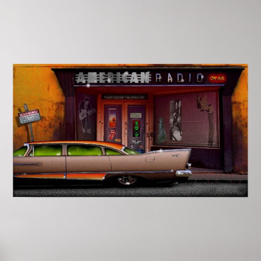 アメリカのラジオ ポスター (正面)