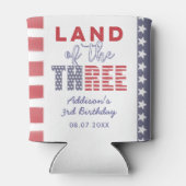 アメリカのランド三歳の誕生日パーティーのお気に入り 缶クーラー (裏面)