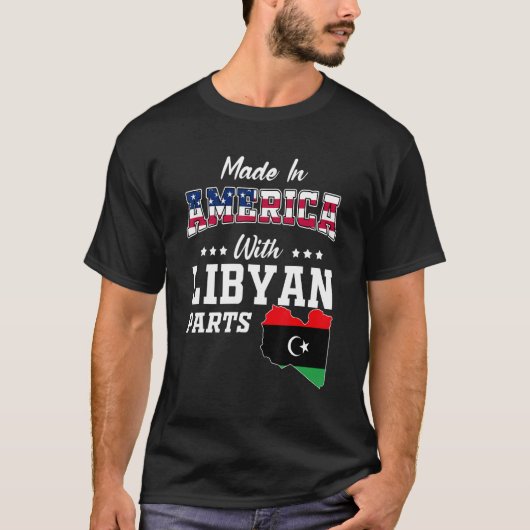 アメリカのリビアの部品一覧リビアの米国国旗の祖先 Tシャツ (正面)