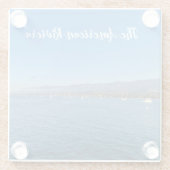 アメリカのリビエラ ガラスコースター (裏面)