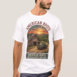 アメリカのルーツは深いテネシー納屋ピックアップ Tシャツ