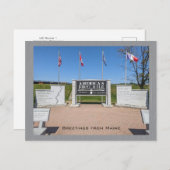 アメリカのルート1アメリカのファーストマイル記念碑 ポストカード (正面/裏面)