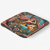 アメリカのルート66 ペーパープレート (傾斜あり)