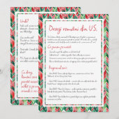 アメリカのルーマニア人ディアスポラのためのクリスマス・イブの招待状 招待状 (正面/裏面)