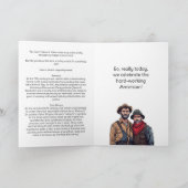 アメリカのレッドネックの日おめでとう カード (内部)