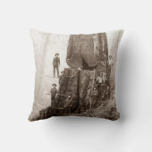 アメリカのロガーLumberjacksサーカ1880 クッション (裏面)