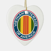 アメリカのロゴのベトナムの退役軍人 セラミックオーナメント (右)