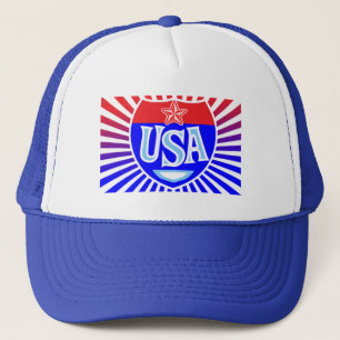 アメリカのロゴ愛国的なアメリカの文字の標識 キャップ