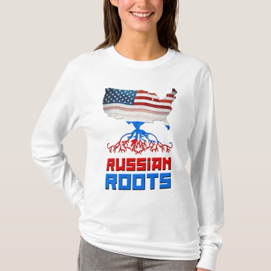 アメリカのロシア語は女性のTシャツを定着させます Tシャツ (正面)