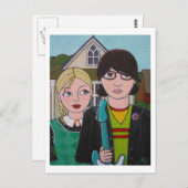 アメリカのロッカー ポストカード (正面/裏面)