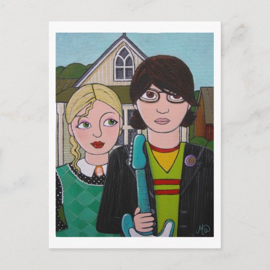 アメリカのロッカー ポストカード (正面)