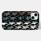 アメリカのロッキングクール色あせたヴィンテージ57' Case-Mate iPhoneケース (裏面 (横))