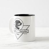 アメリカのロットワイラークラブロゴ ツートーンマグカップ (正面左)