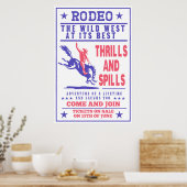 アメリカのロデオカウボーイバッキングブロンクス ポスター (キッチン)