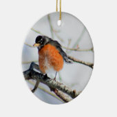 アメリカのロビン写真 セラミックオーナメント (右)