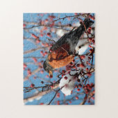 アメリカのロビン ジグソーパズル (縦)