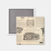 アメリカのワイヤー作品 マグネット (正面/裏面)