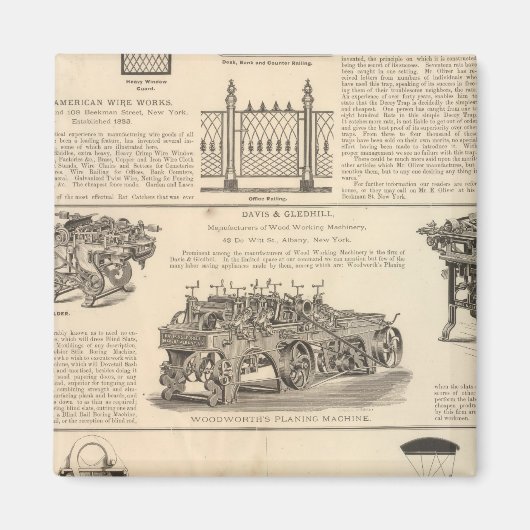 アメリカのワイヤー作品 マグネット (正面)