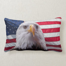 アメリカのワシおよび旗 ランバークッション