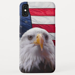 アメリカのワシおよび旗 iPhone XS MAXケース