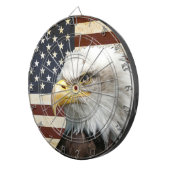 アメリカのワシが付いているヴィンテージ米国米国の旗 ダーツボード (正面右)