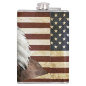 アメリカのワシのフラスコが付いているヴィンテージ米国米国の旗 フラスク (裏面)