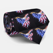 アメリカのワシの旗 ネクタイ (ロール)