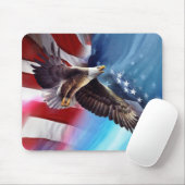 アメリカのワシの飛行 マウスパッド (マウス)