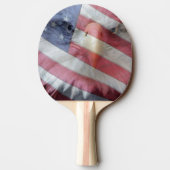 アメリカのワシの鳥及び旗のかい 卓球ラケット (裏面)