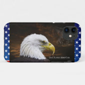 アメリカのワシのiPhone 5の場合米国の旗 Case-Mate iPhoneケース (裏面(横))