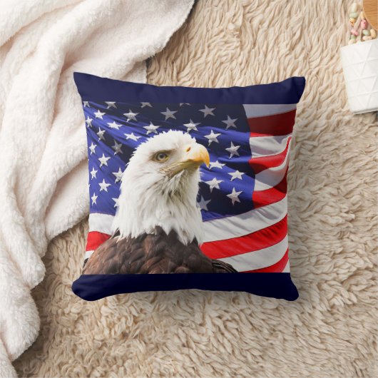 アメリカのワシ クッション (ブランケット)