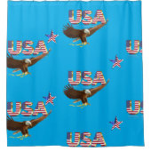 アメリカのワシ シャワーカーテン (正面)