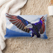 アメリカのワシ ランバークッション (ブランケット)