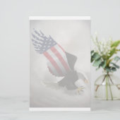 アメリカのワシ 便箋 (スタンド正面)