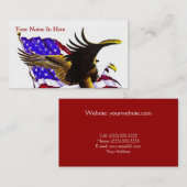 アメリカのワシ 名刺 (正面/裏面)