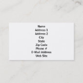 アメリカのワシ 名刺 (裏面)