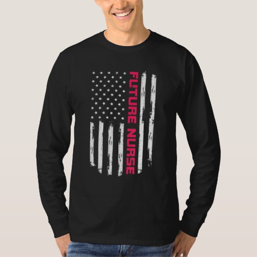 アメリカのヴィンテージな未来の看護師の誇り Tシャツ (正面)