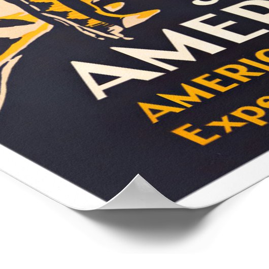 アメリカのヴィンテージ旅行ポスターを参照 ポスター (角)