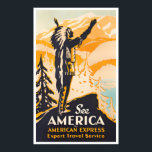 アメリカのヴィンテージ旅行ポスターを参照 ポスター<br><div class="desc">アメリカのヴィンテージ旅行ポスターを参照</div>