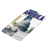 アメリカのヴィンテージ旅行ポスター マグネット (左側)