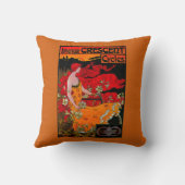 アメリカの三日月形のヴィンテージPosterEurope クッション (裏面)