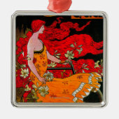 アメリカの三日月形のヴィンテージPosterEurope メタルオーナメント (正面)