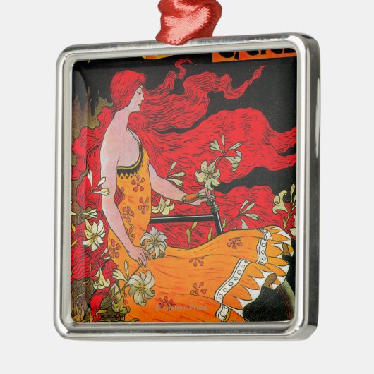 アメリカの三日月形のヴィンテージPosterEurope メタルオーナメント (左)