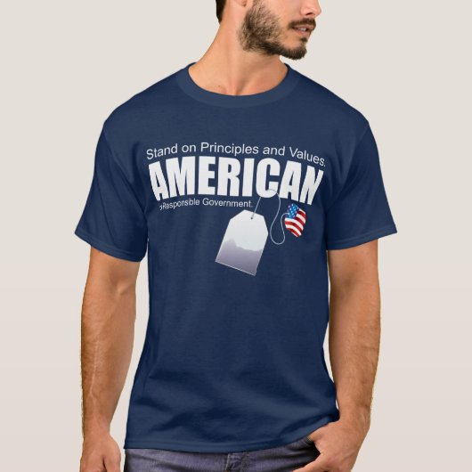 アメリカの主義および価値 Tシャツ (正面)