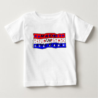 アメリカの乳児のTシャツで作られる ベビーTシャツ