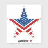 アメリカの五星旗 シール (シート)