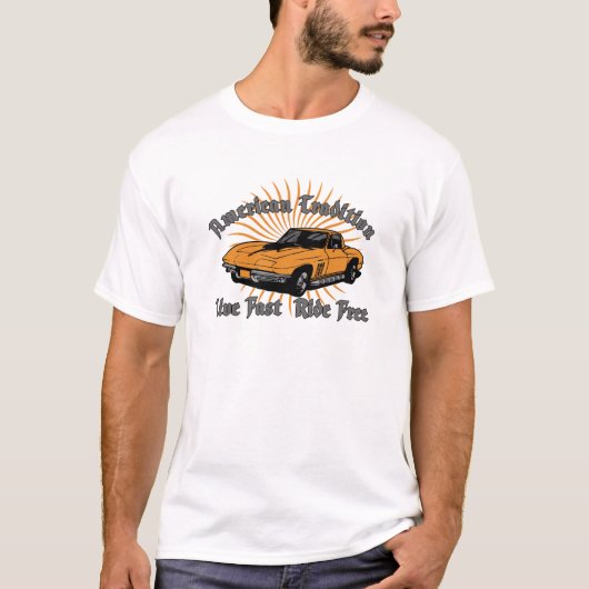 アメリカの伝統コルベット Tシャツ (正面)