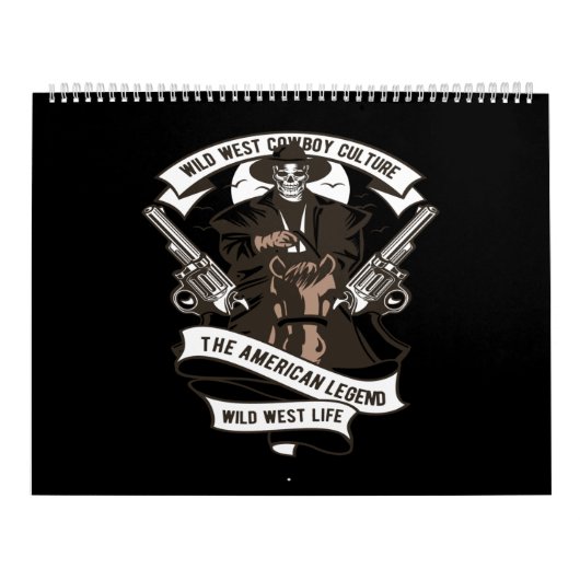 アメリカの伝説的野生のカウボーイ文化を野生で育てる カレンダー (カバー)